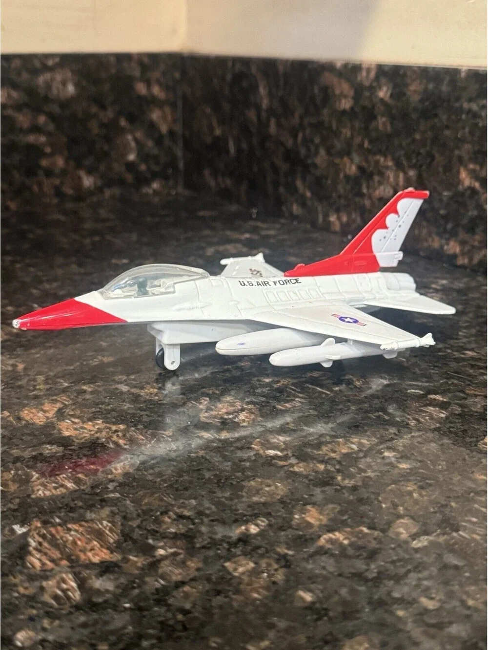F-16 Fighting Falcon USAF Diecast Plane United States Air Force Plane Pullback